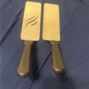 Blackstone Griddle Spatula Turner Lot Of 2 Black Handle Stainless Pre Owned